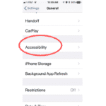 Accessibility on Smartphones
